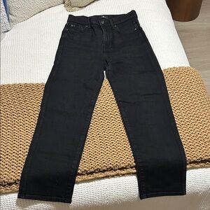 7 For All Mankind Men's Black Straight Jeans